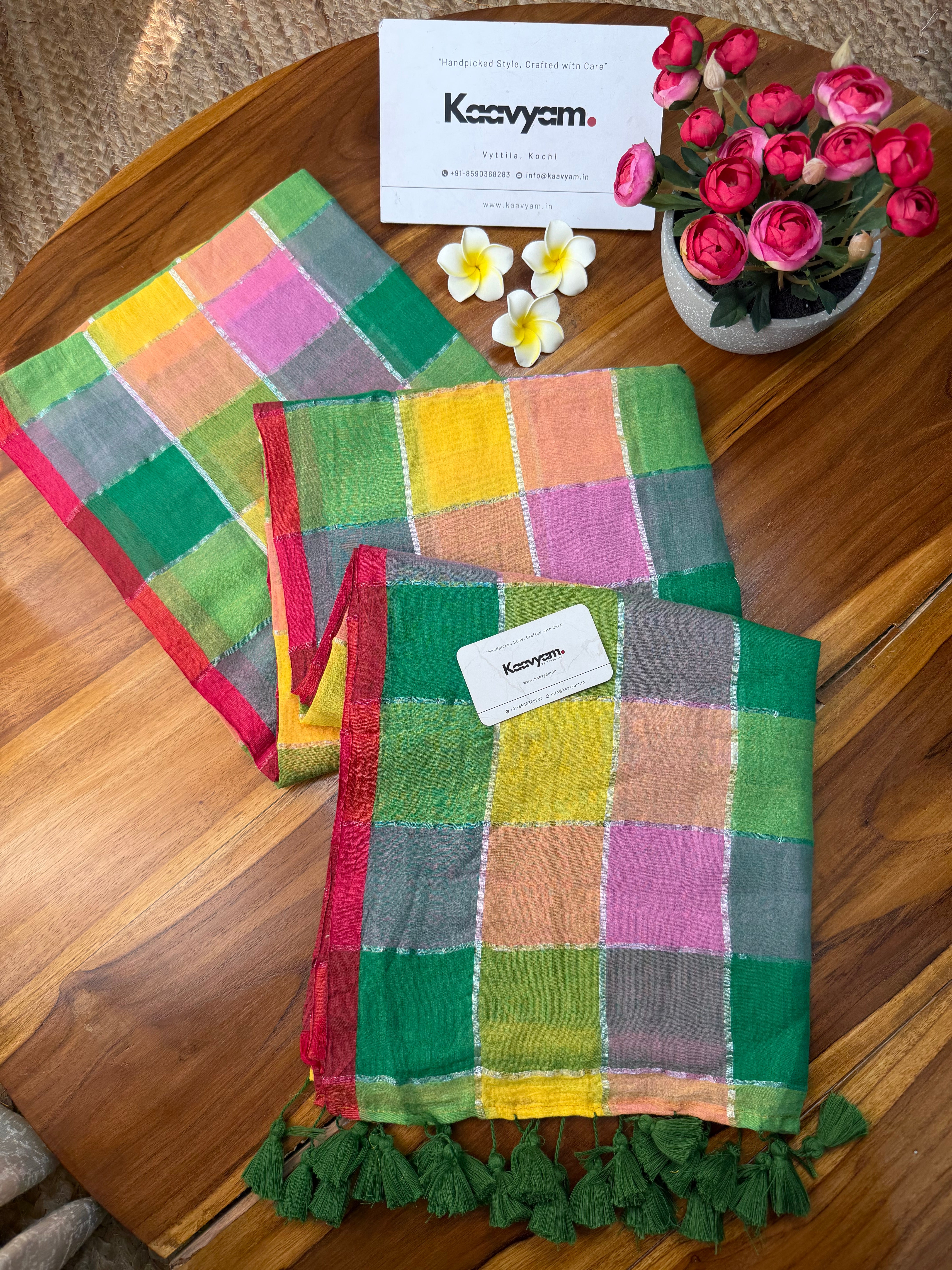 Rangamela Checks Saree