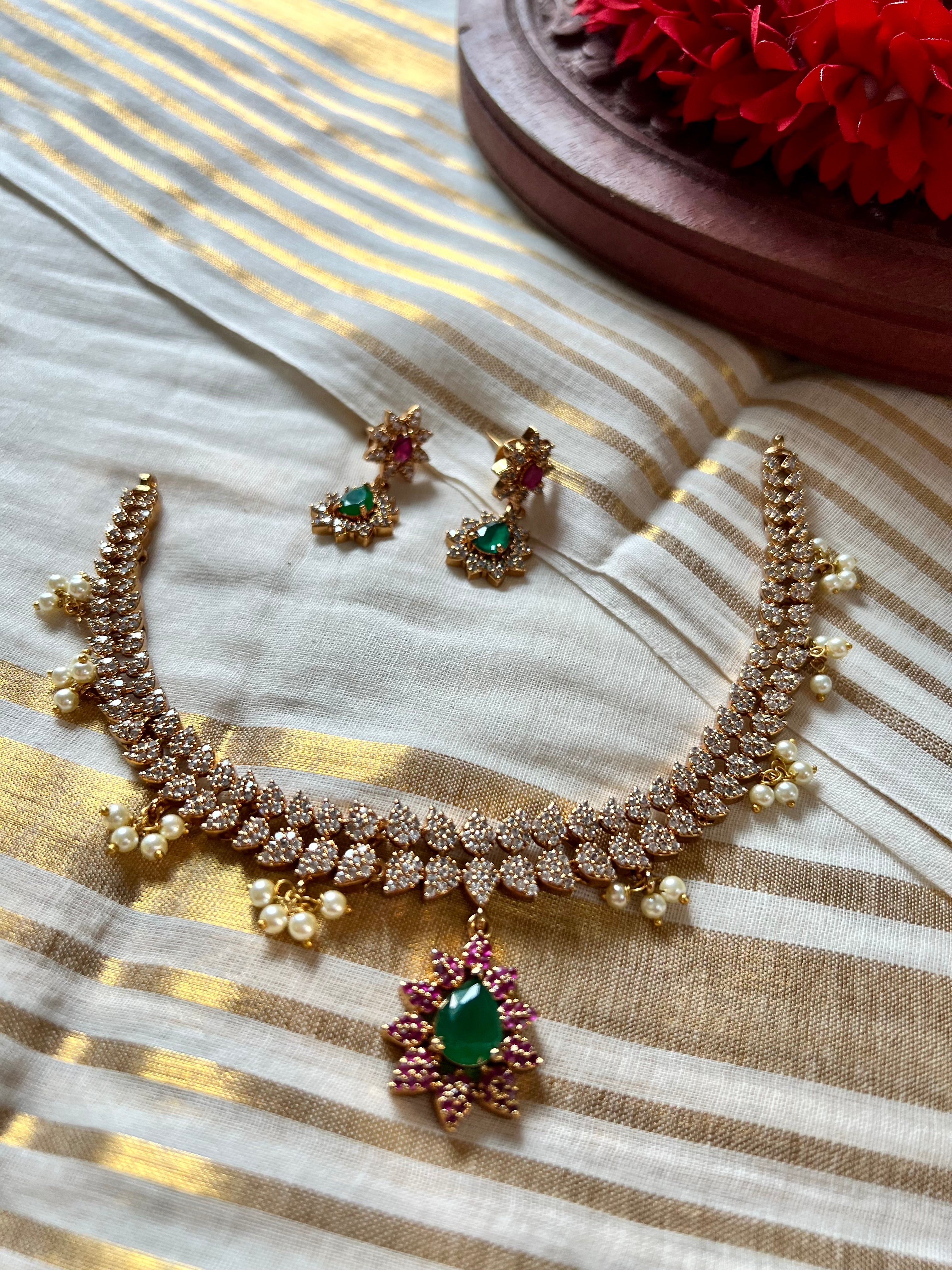 Emerald Drop Necklace