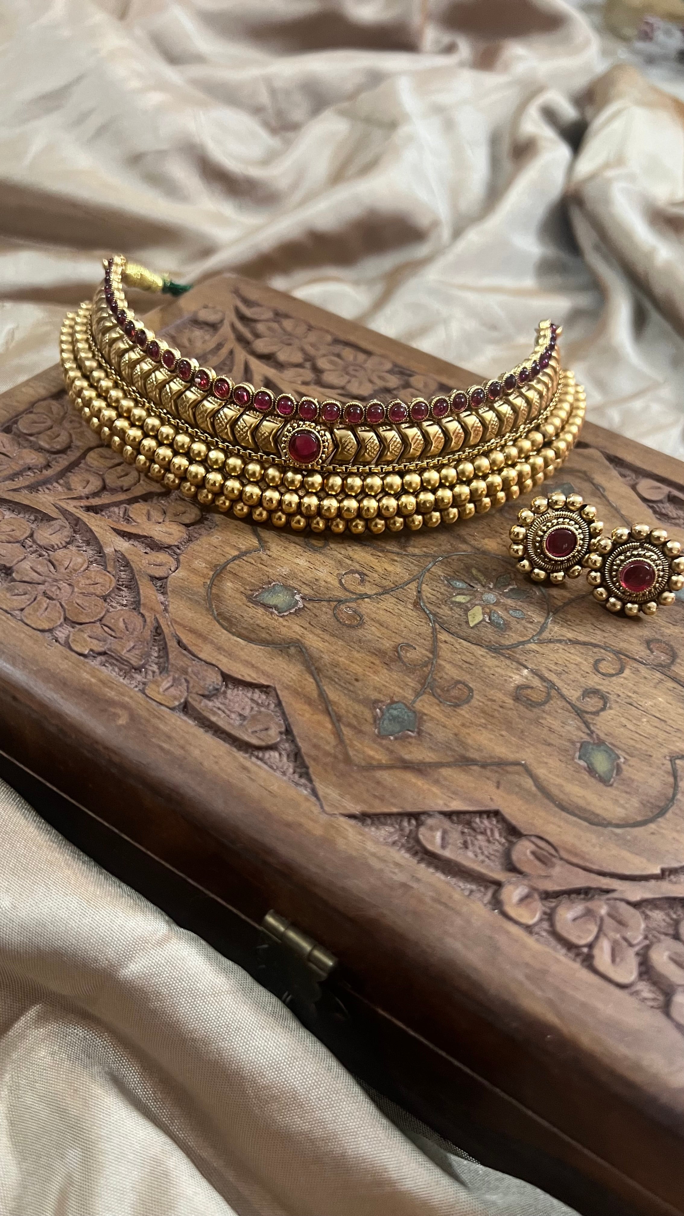 Antique High Neck Choker