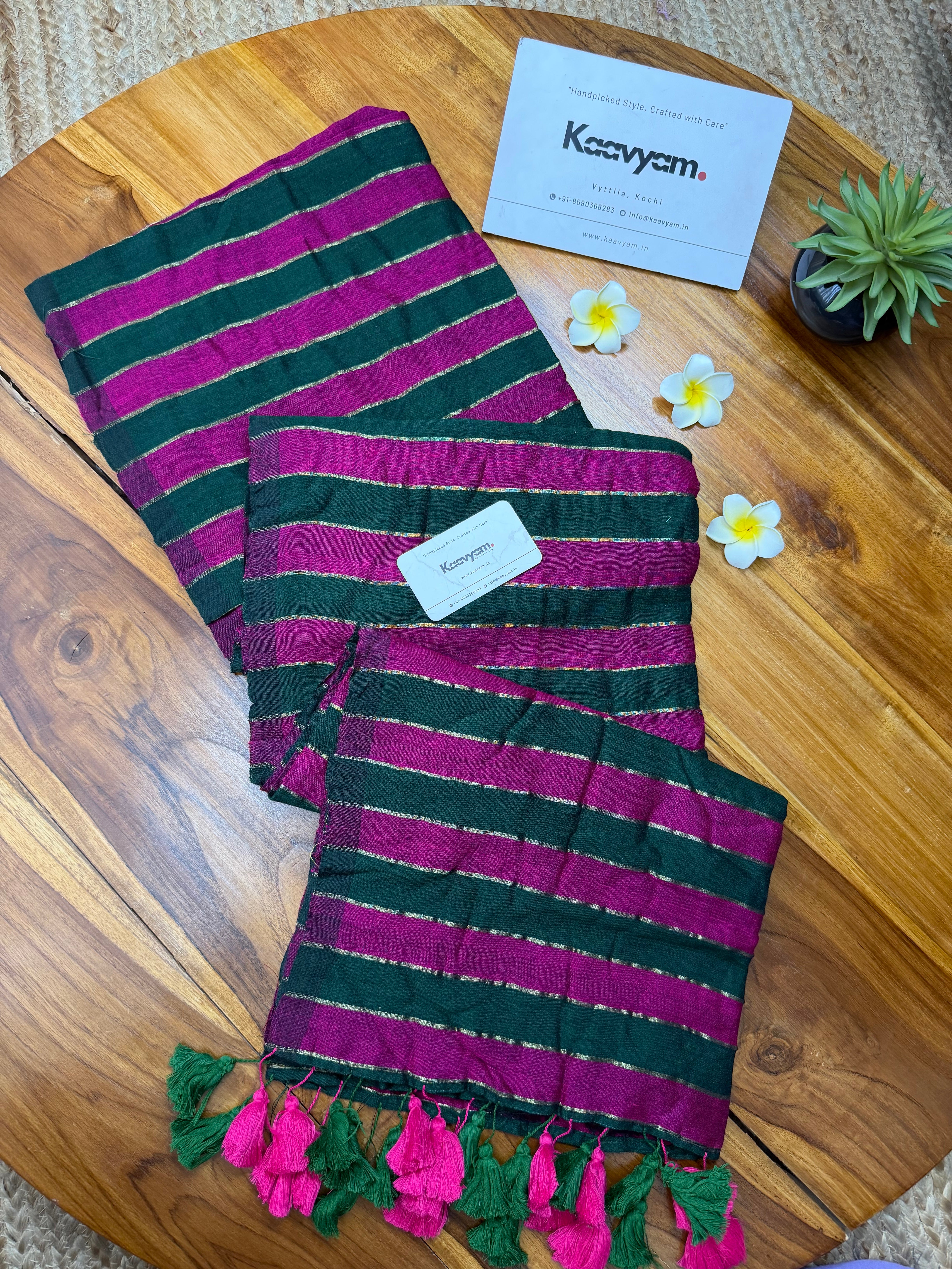 Stripes Mul Modal Saree