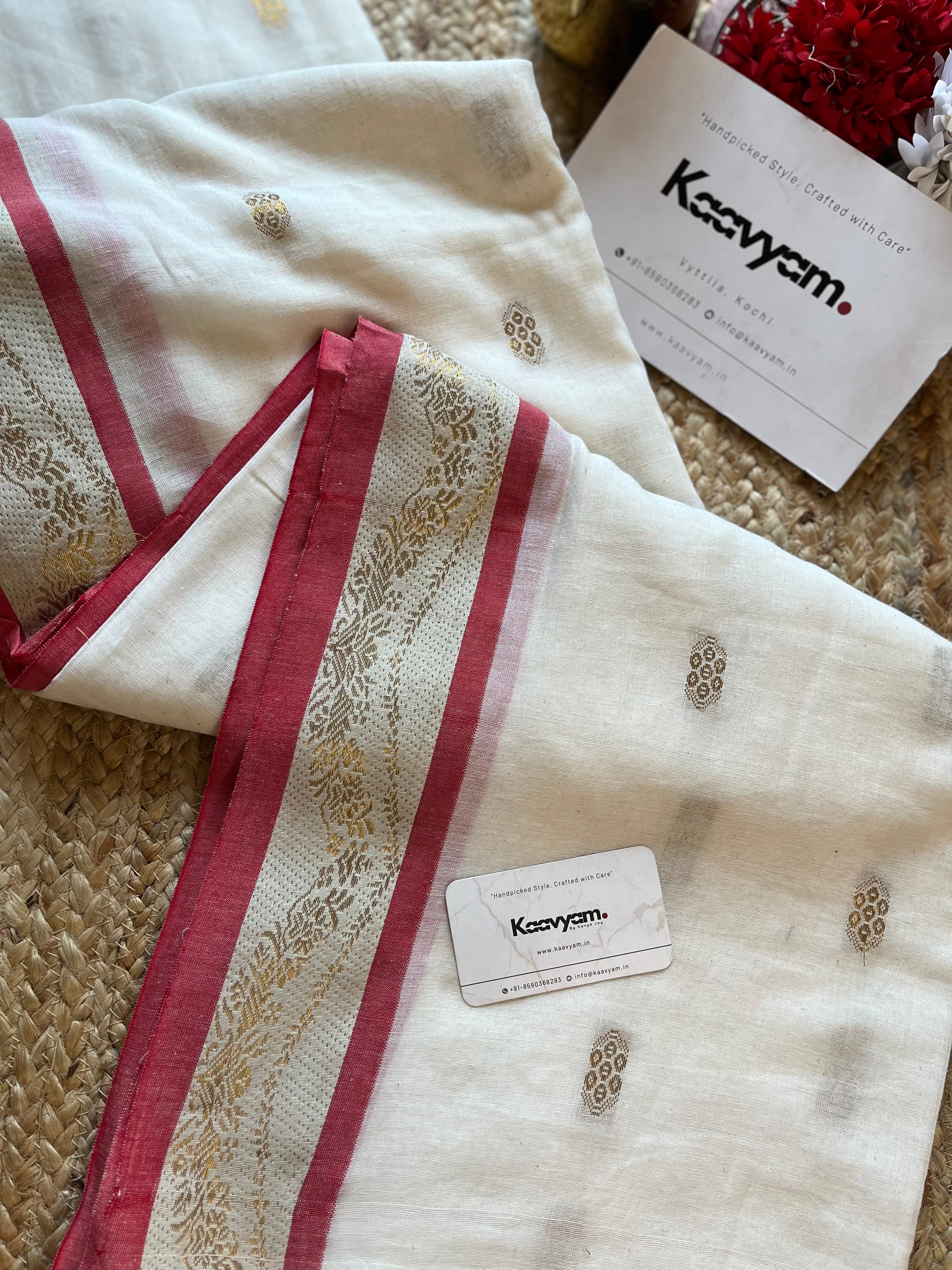 Mul Cotton Jacquard Border Saree