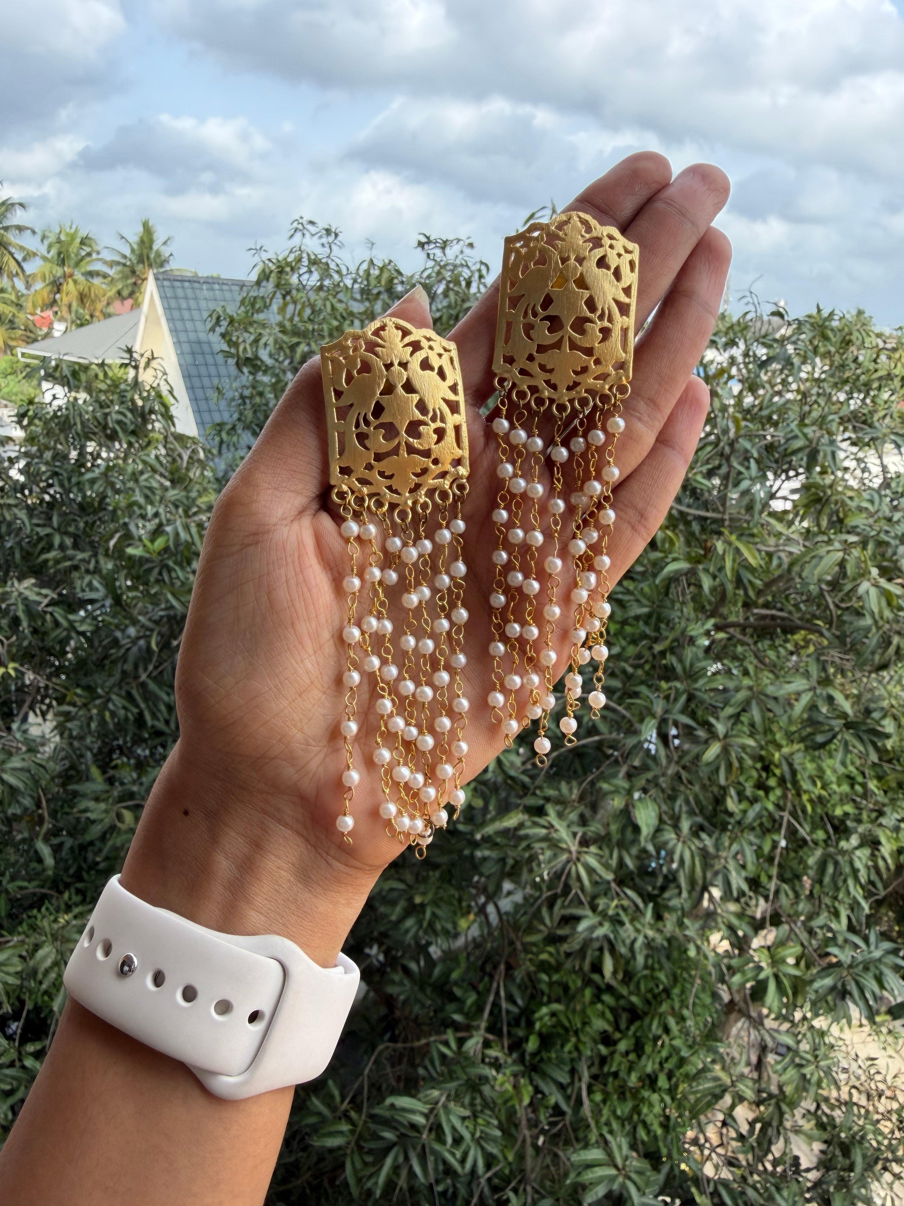 Drop Pearl Earrings