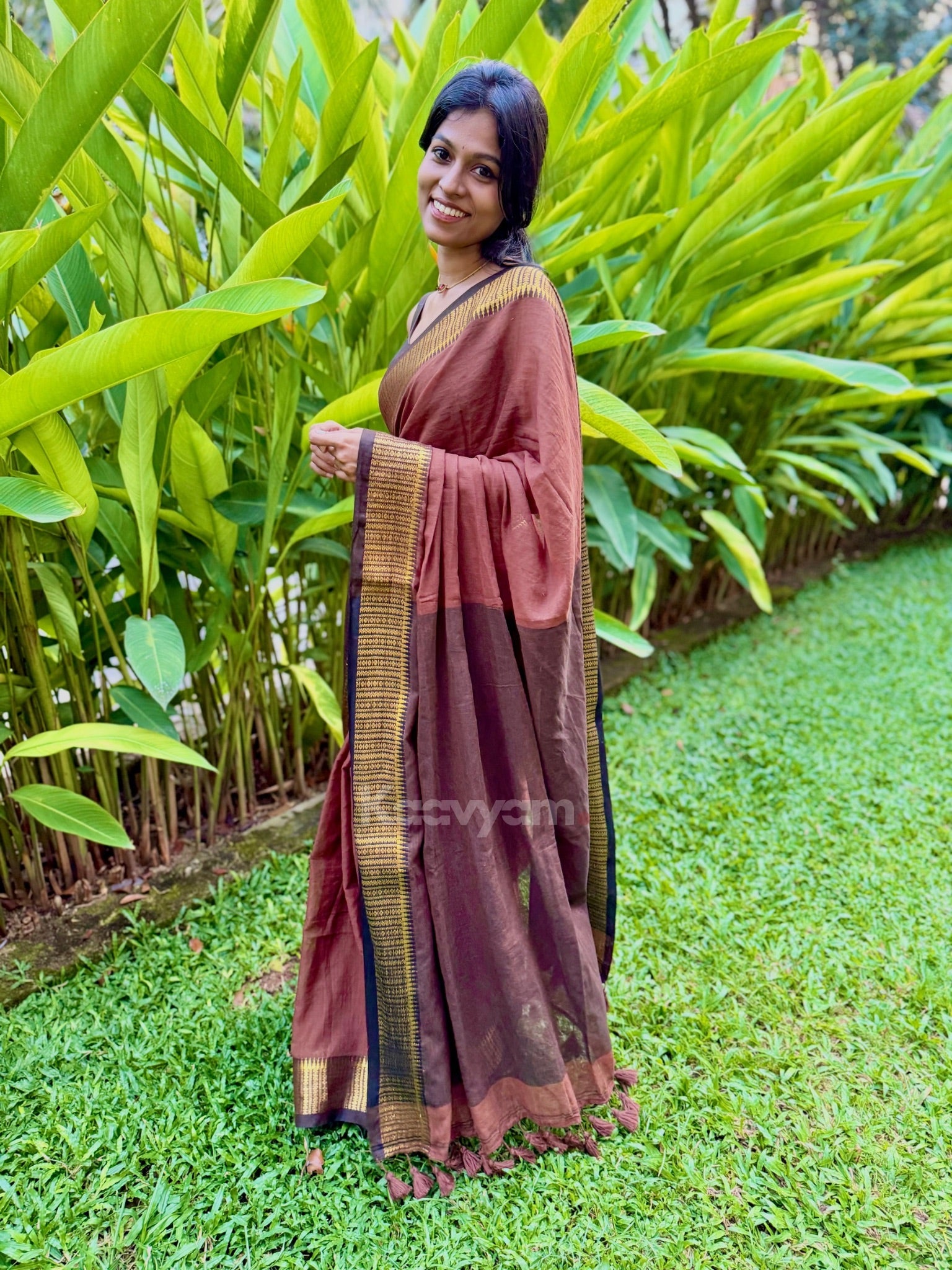 Choco Mul Cotton Saree