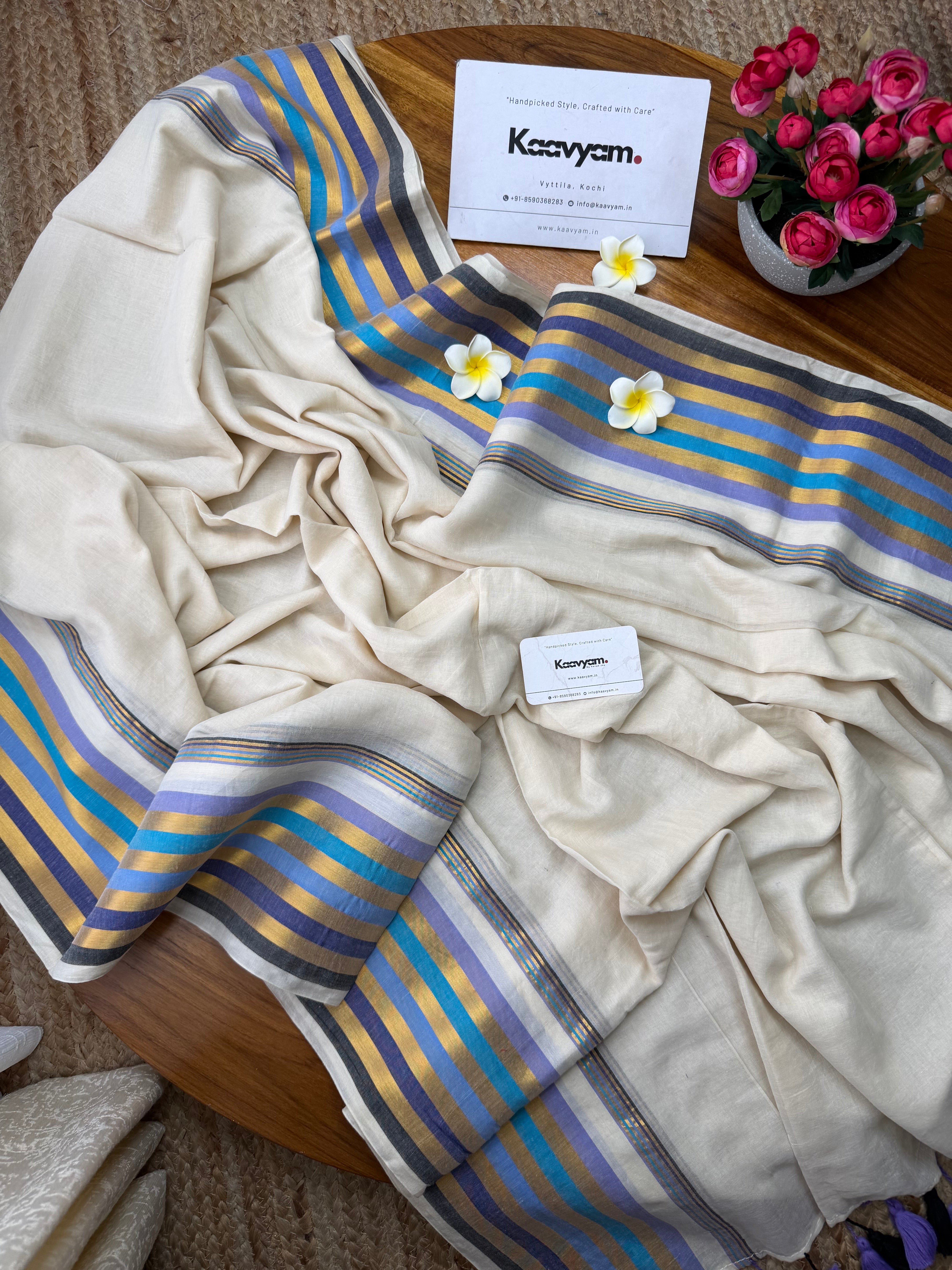 Lilac Loom Kasav Saree