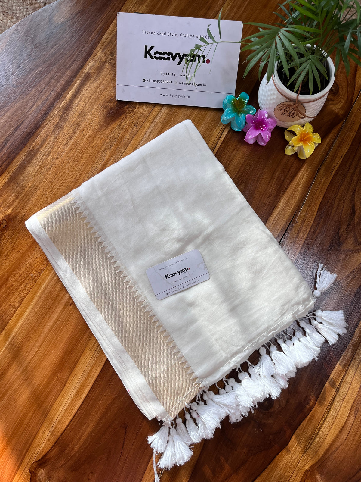 Temple Designer Border Mul Cotton Saree