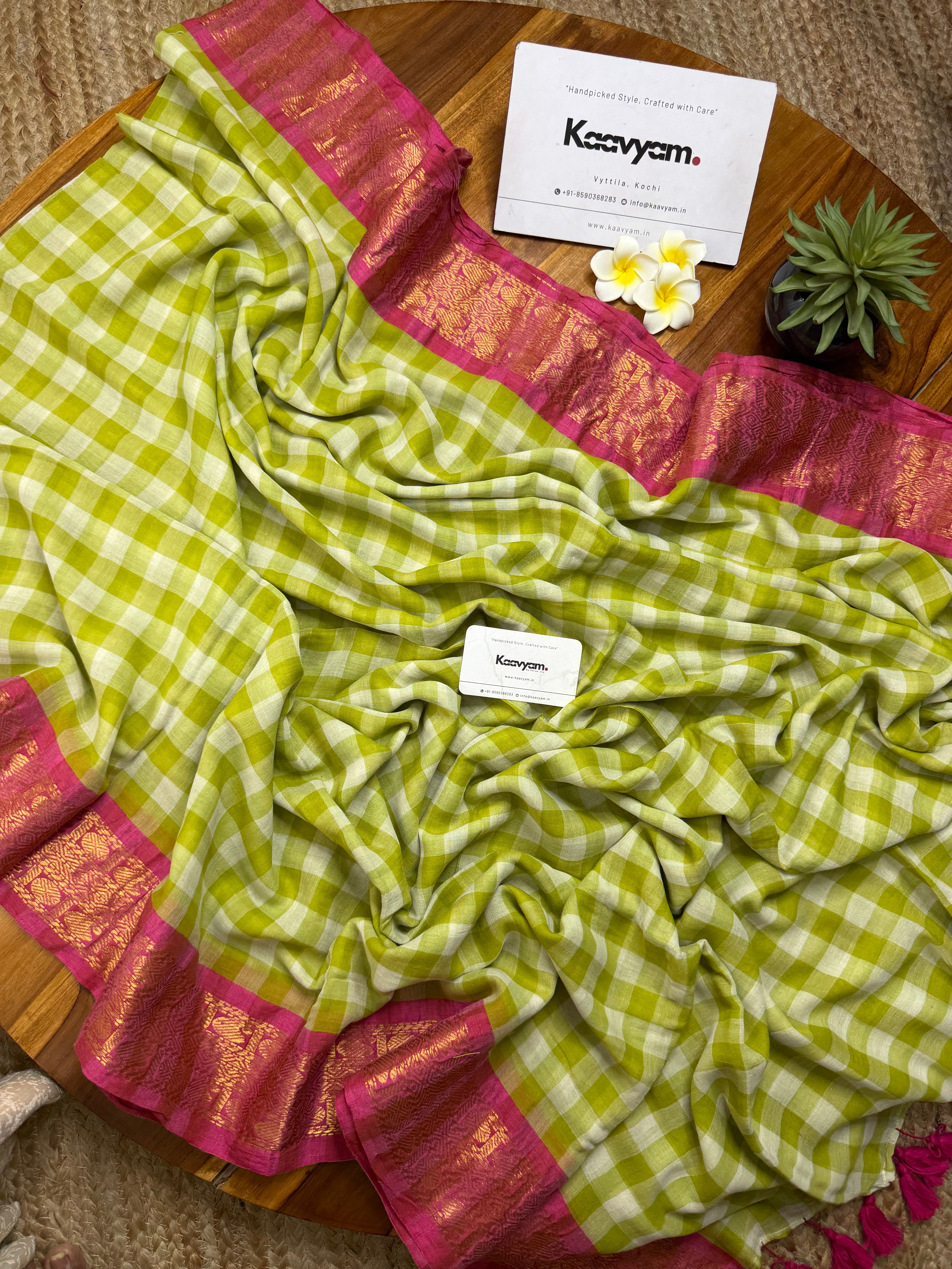 Padma Check Kanchi Saree