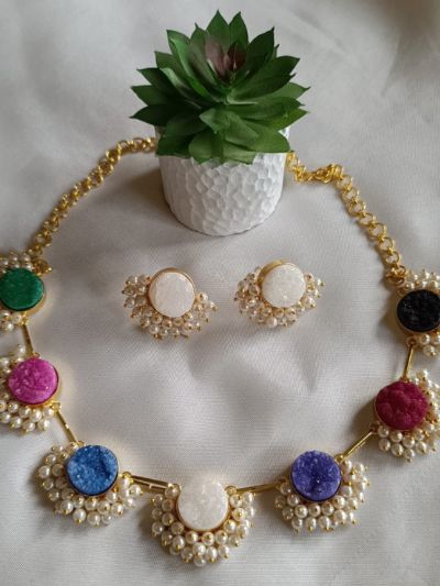 DROZY NECKLACE & EARRINGS