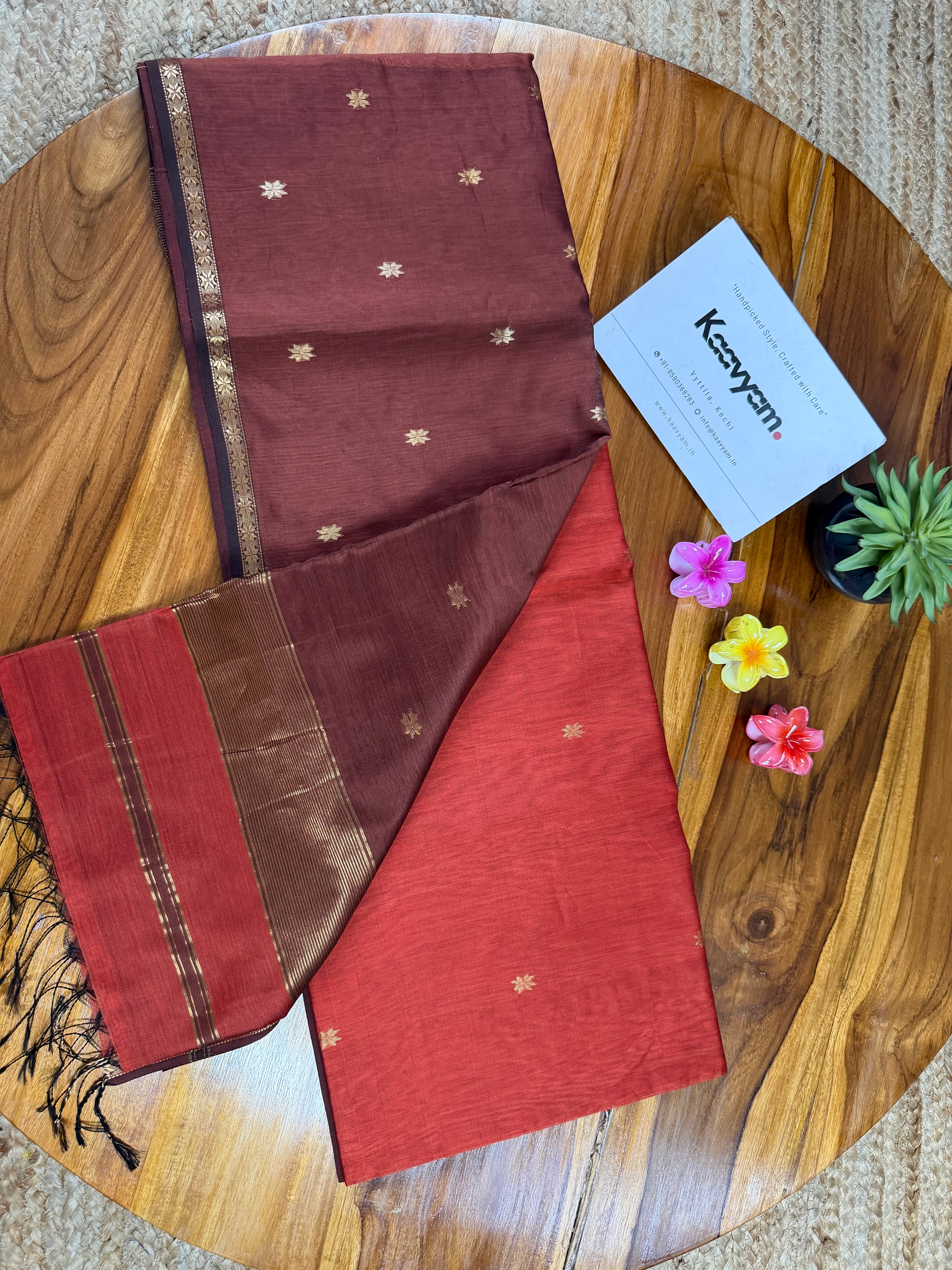 Maheswari Silk Contrast Saree