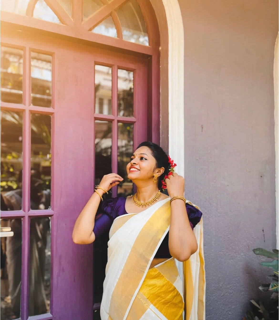 Chettinad necklace with earrings
