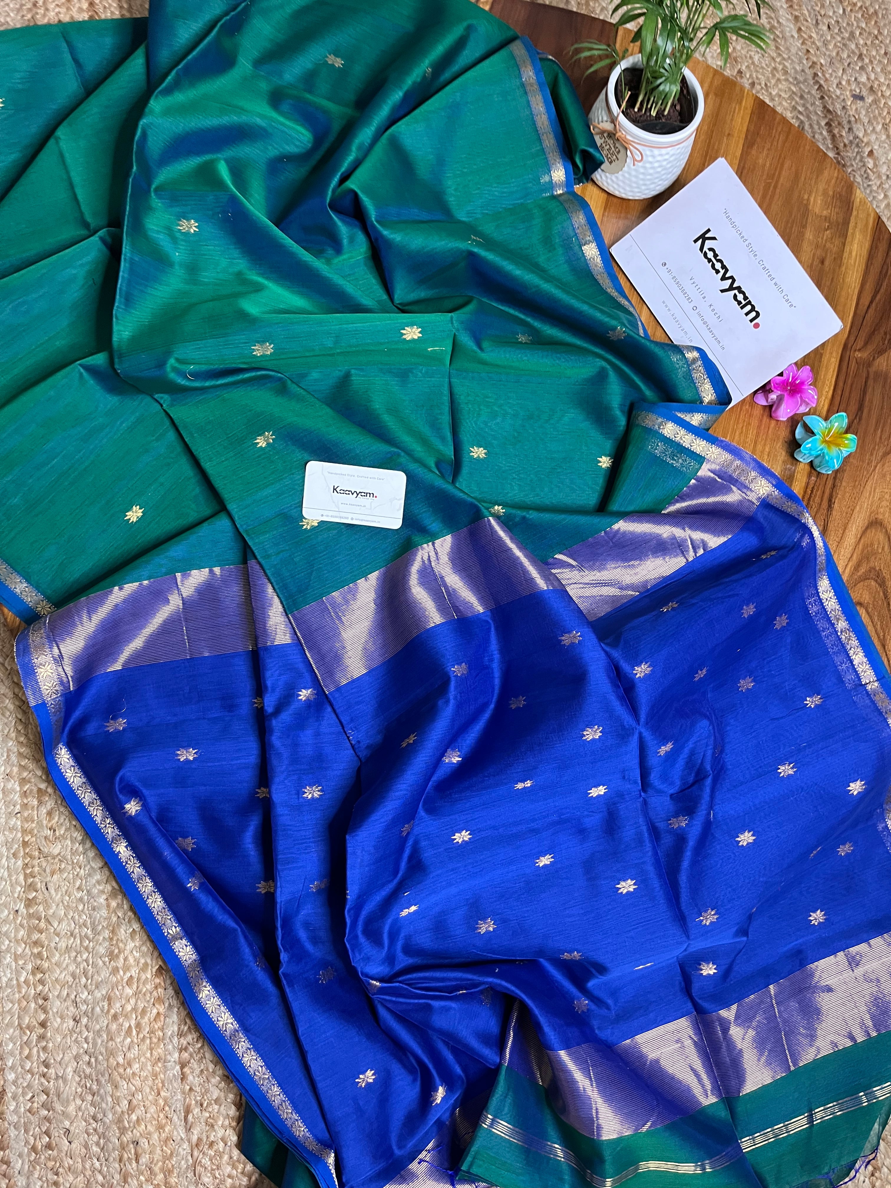 Maheswari Contrast Silk Sarees