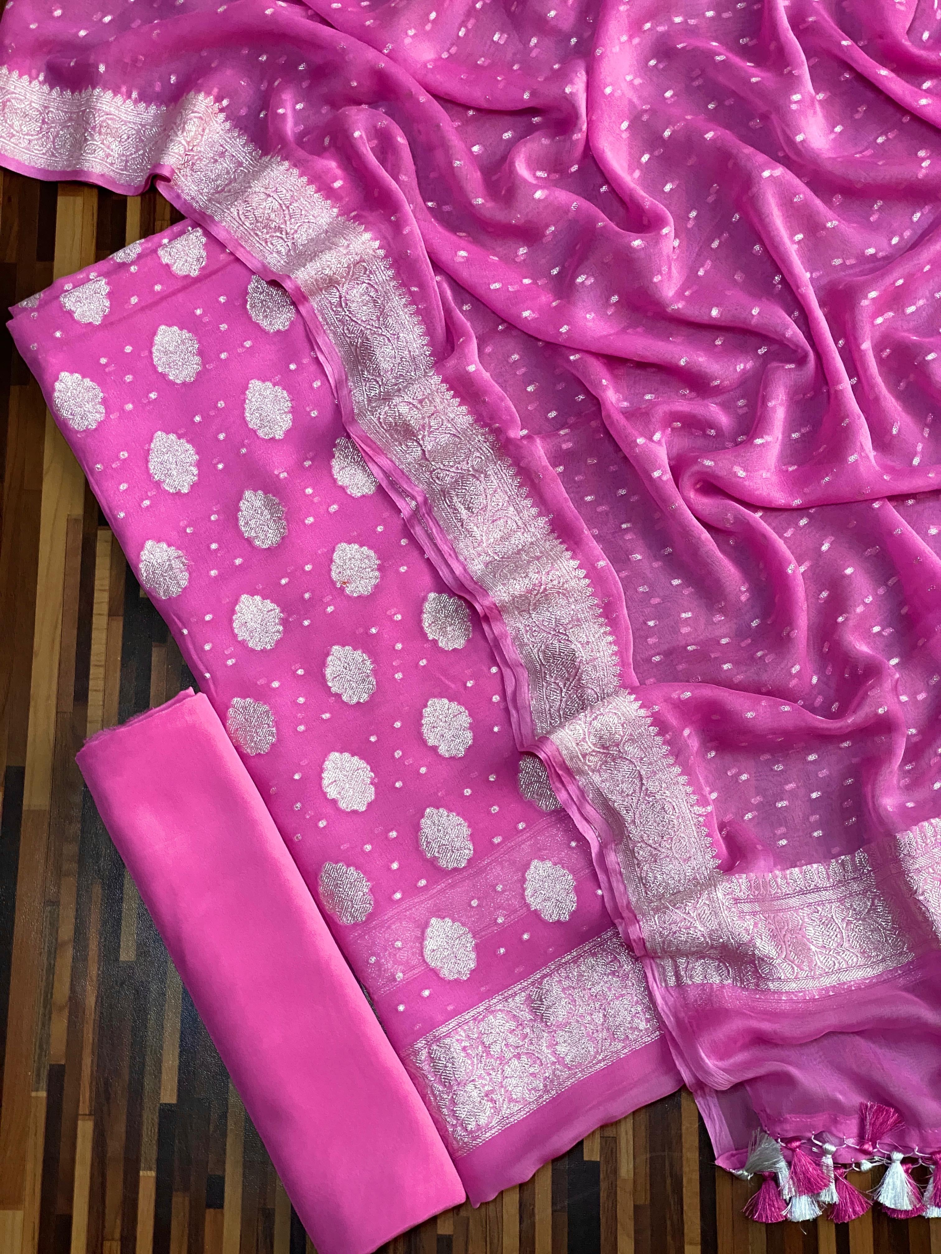 BANARASI PURE CHIFFON SAREE