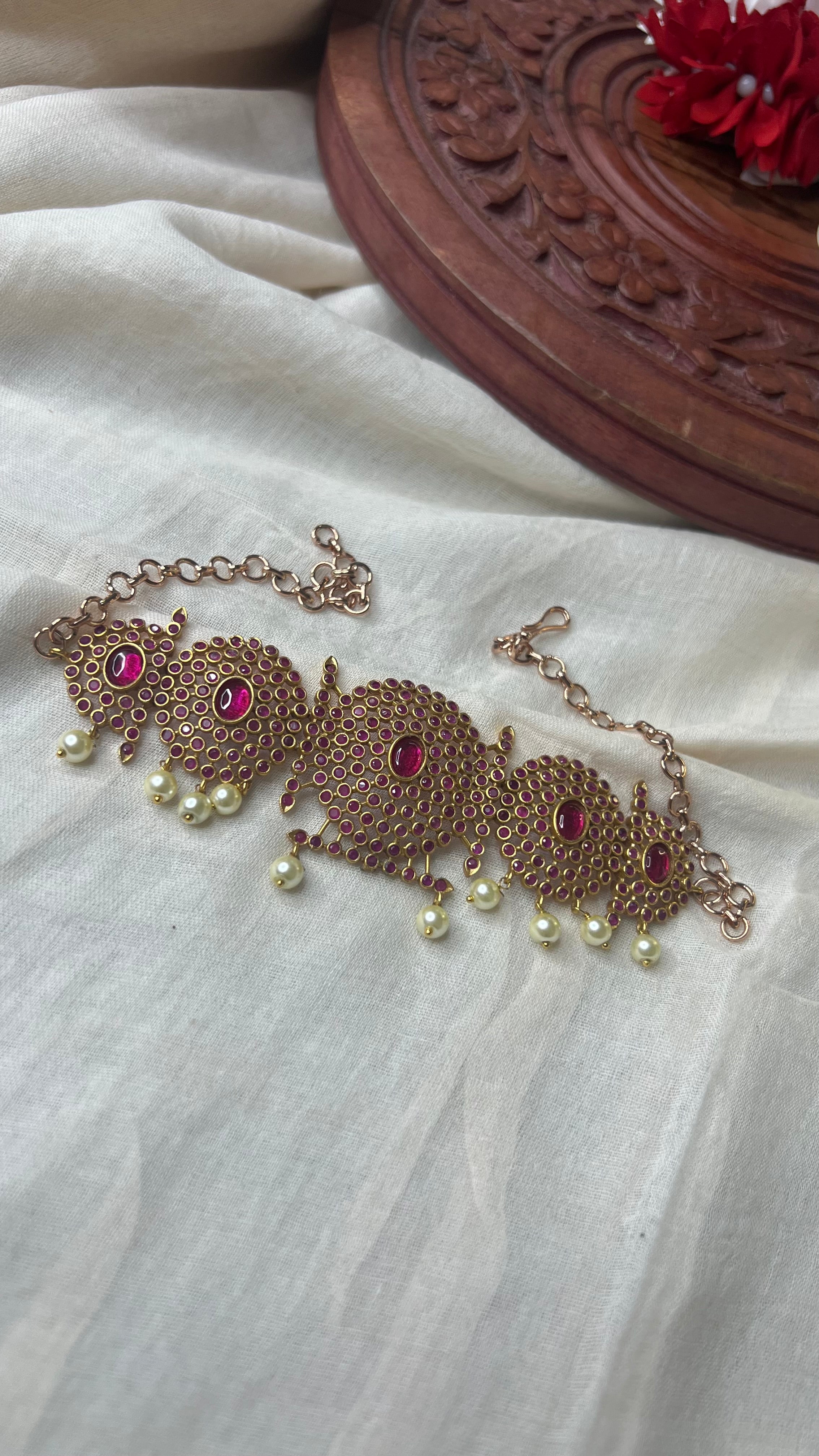 Antique High neck choker
