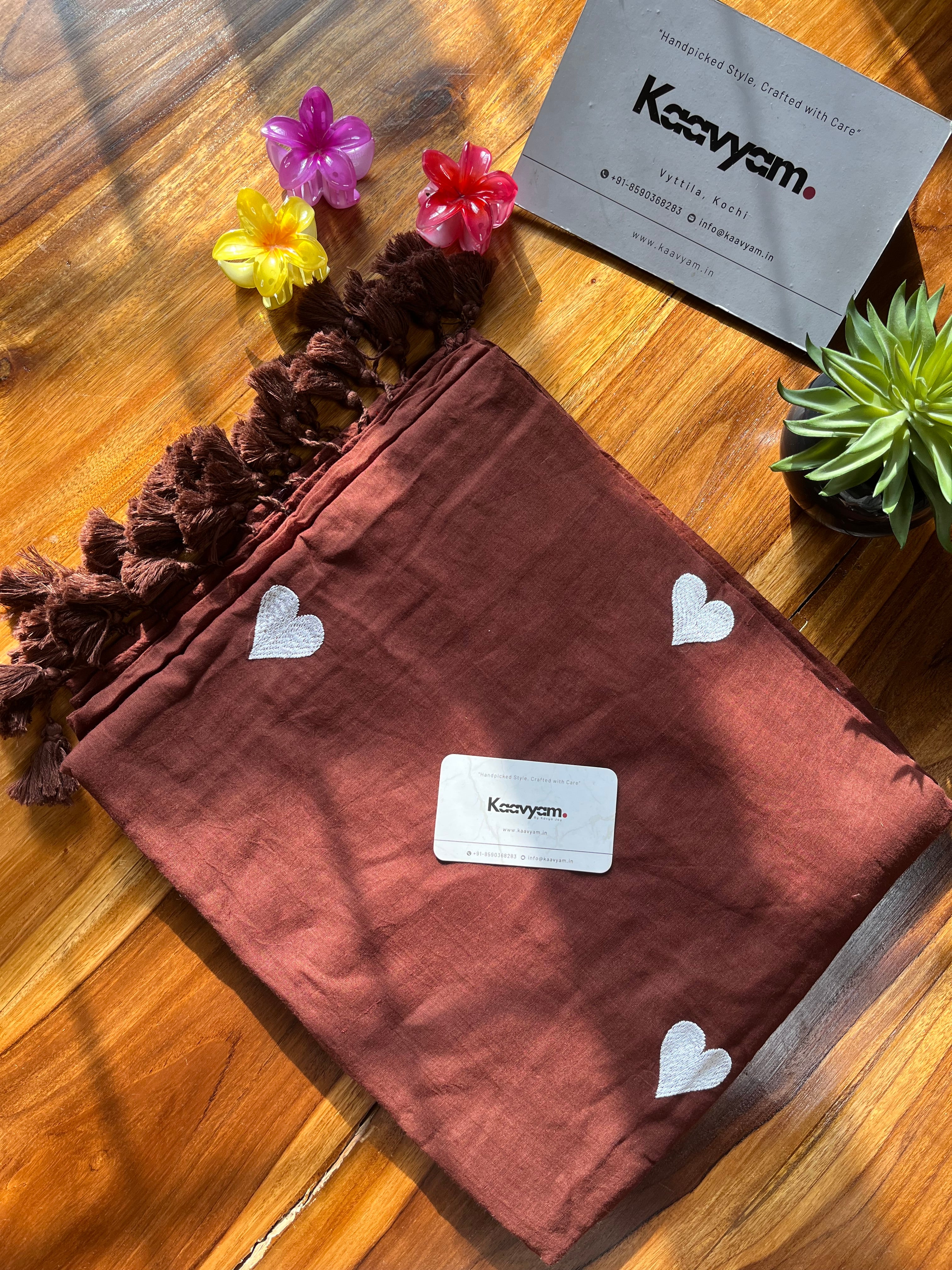 Heart Mul Cotton Saree