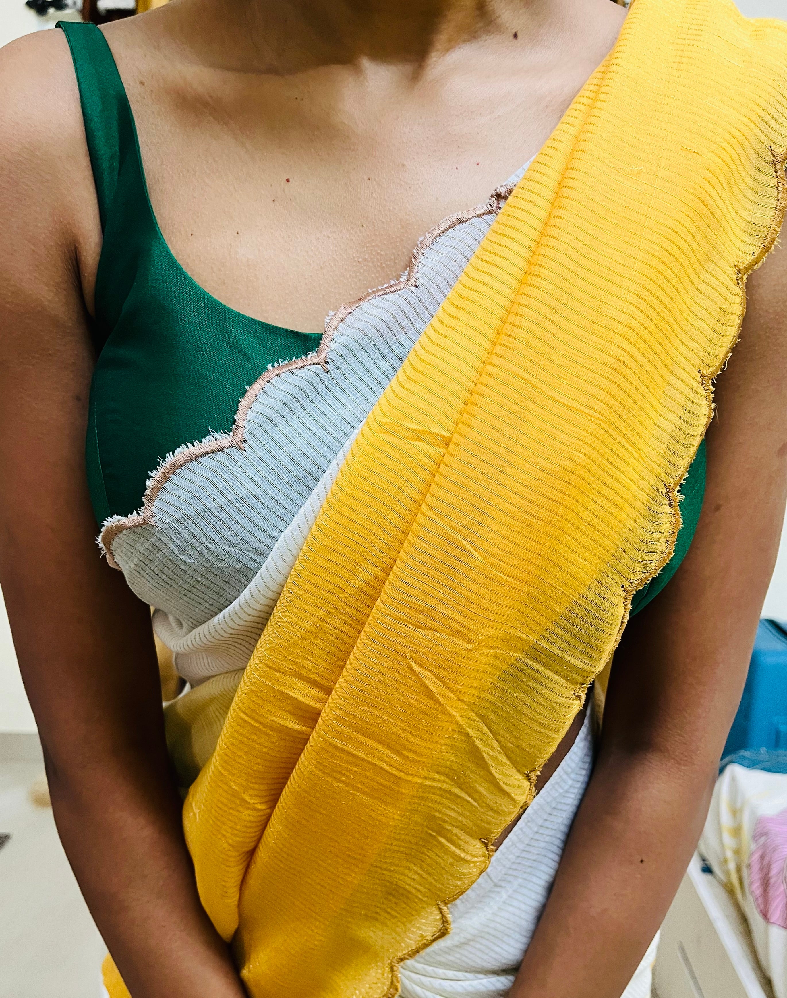 Ombre Arc Border Stripes Sarees