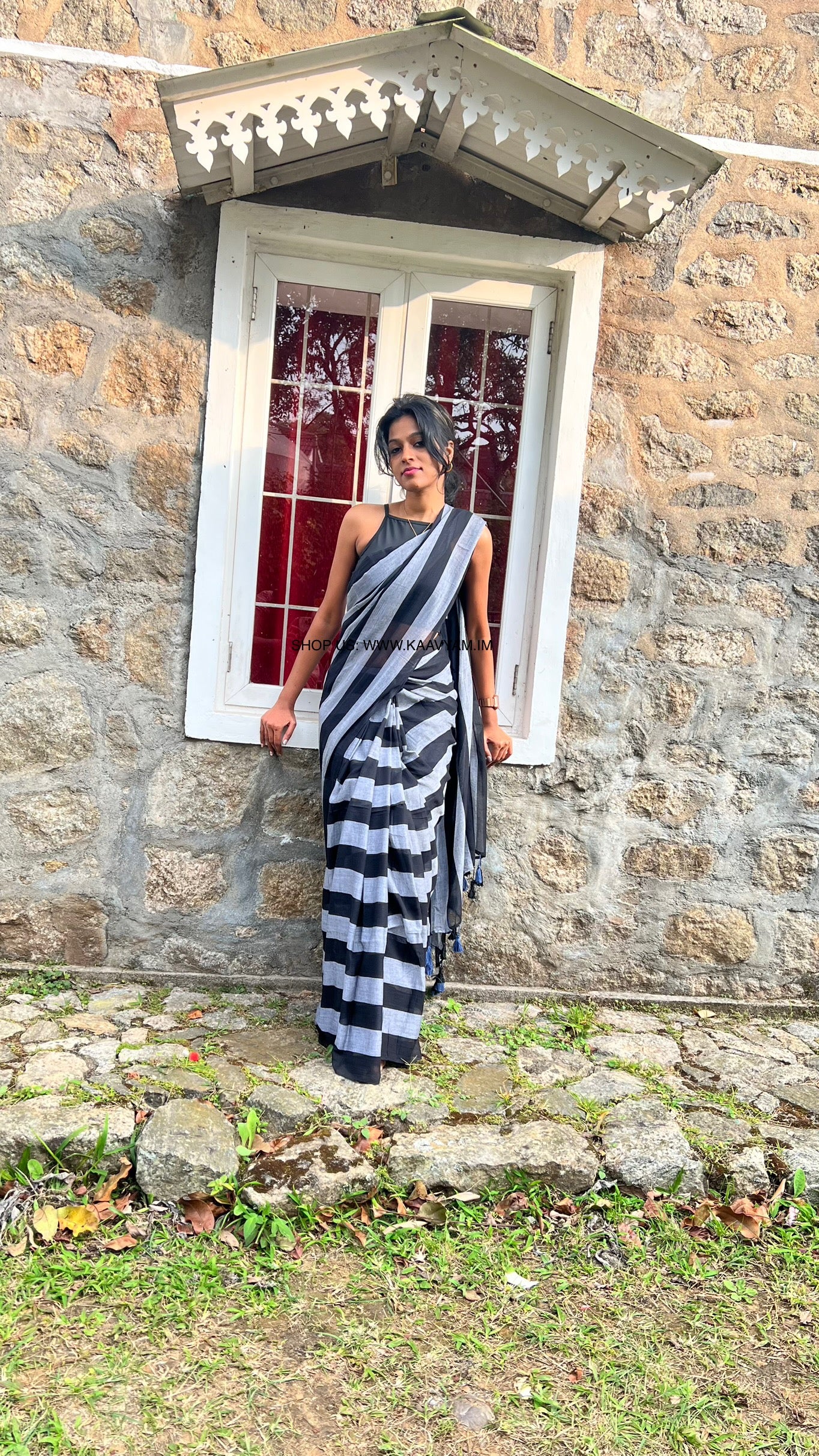 Mul Cotton Stripes Saree