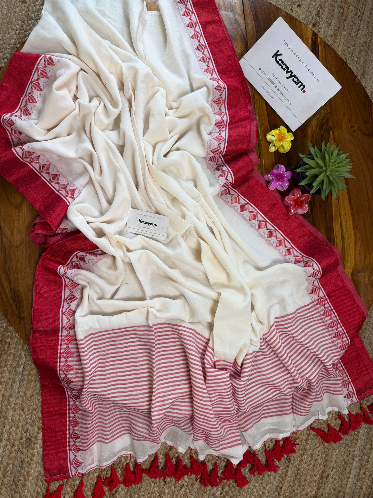 Kerala Kara Mul Cotton Saree