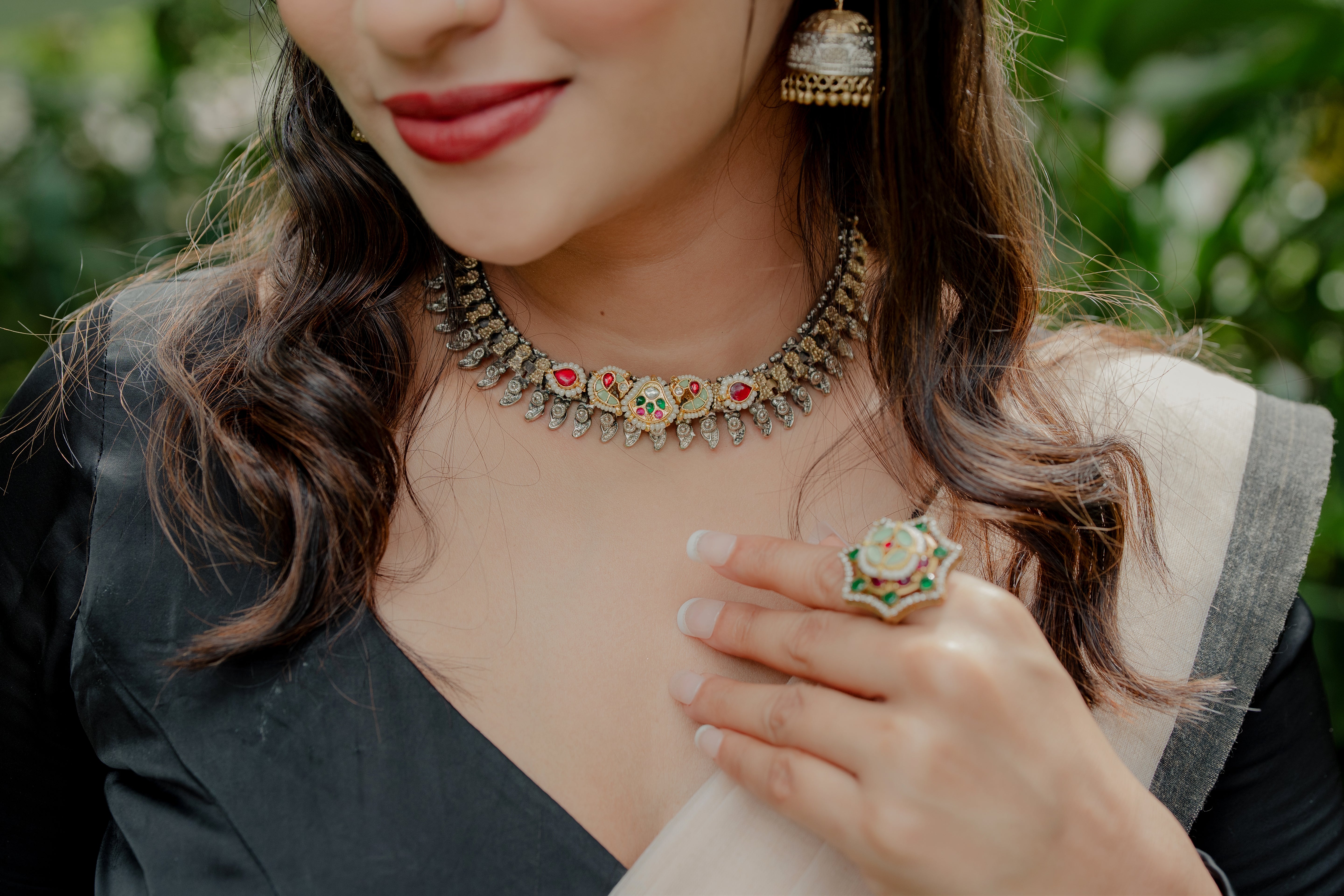 Kundhan Fusion Necklace