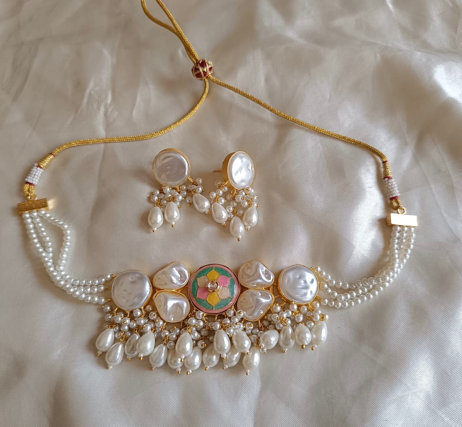 Meenakari Choker & Earrings