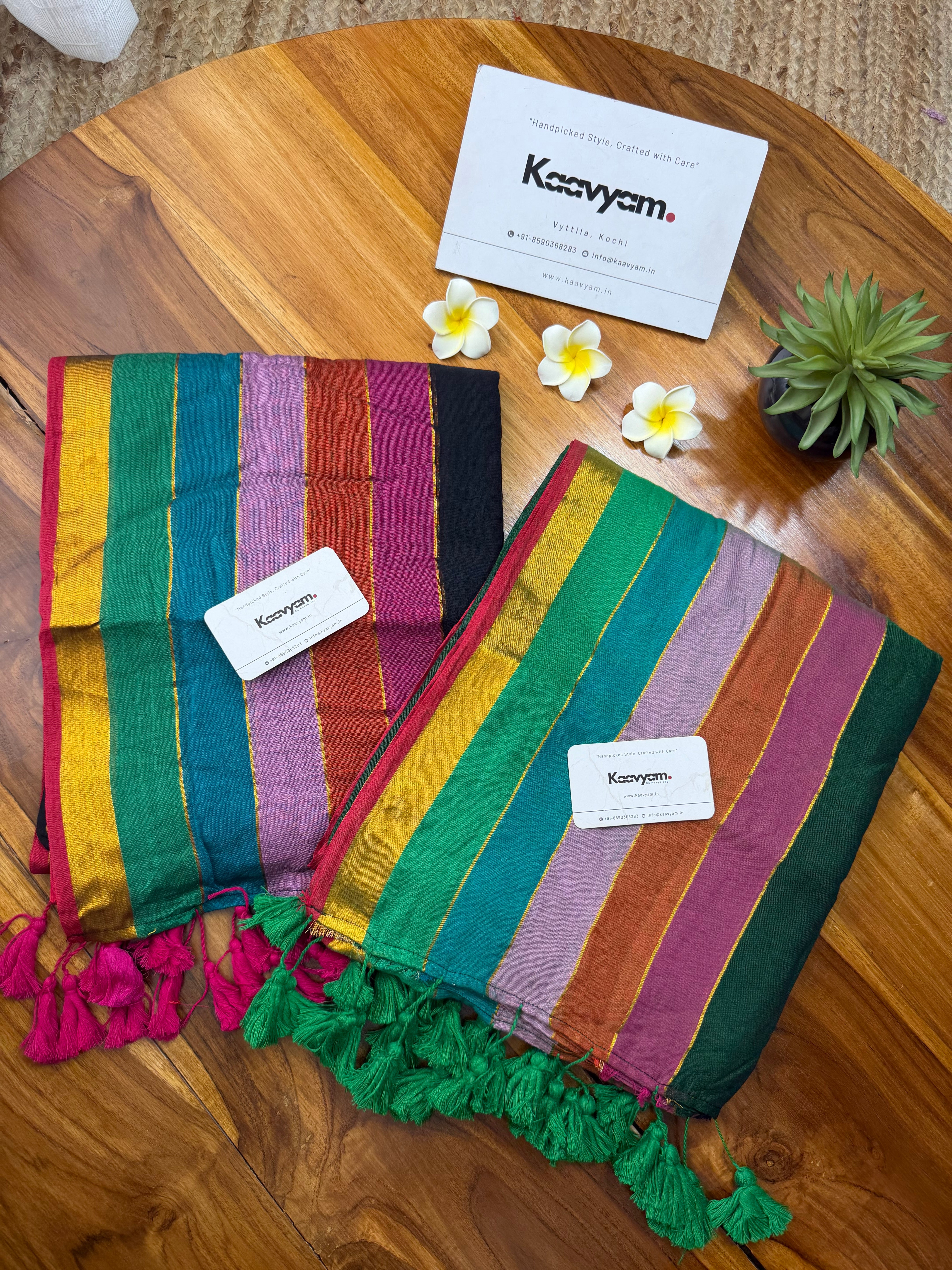 Rainbow Magic Mul Cotton Saree