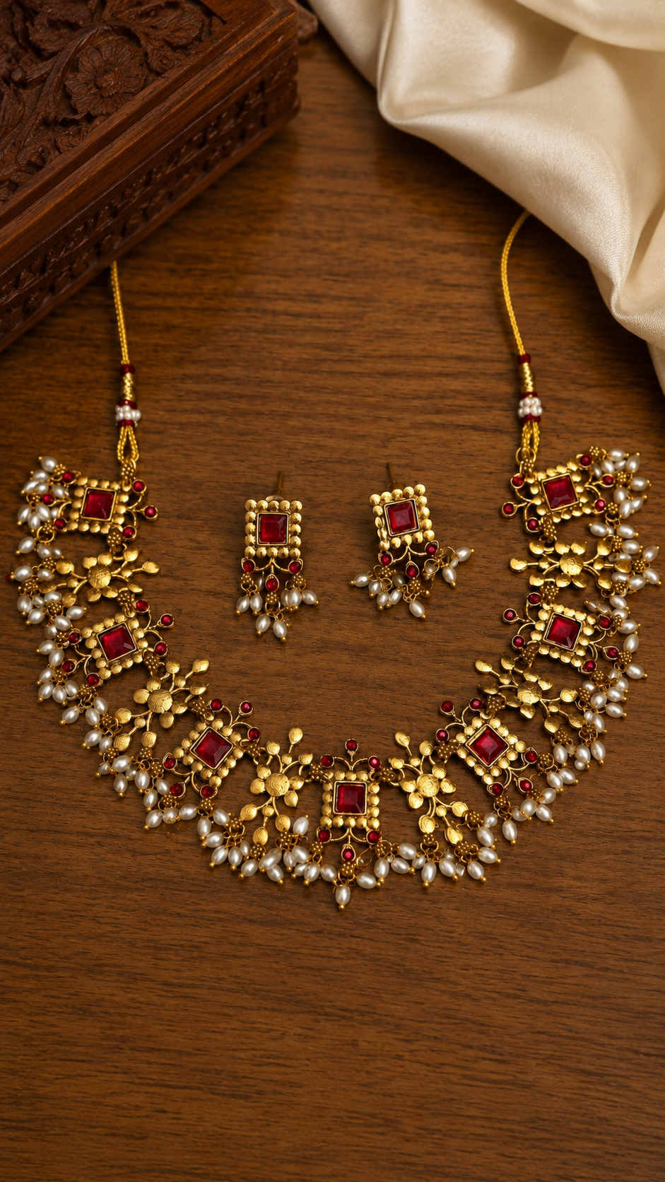 Pushpanjali Floral Necklace