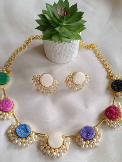 DROZY NECKLACE & EARRINGS