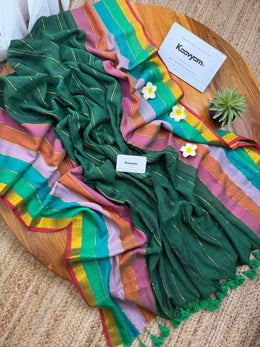 Rainbow  Magic Mul Cotton Saree