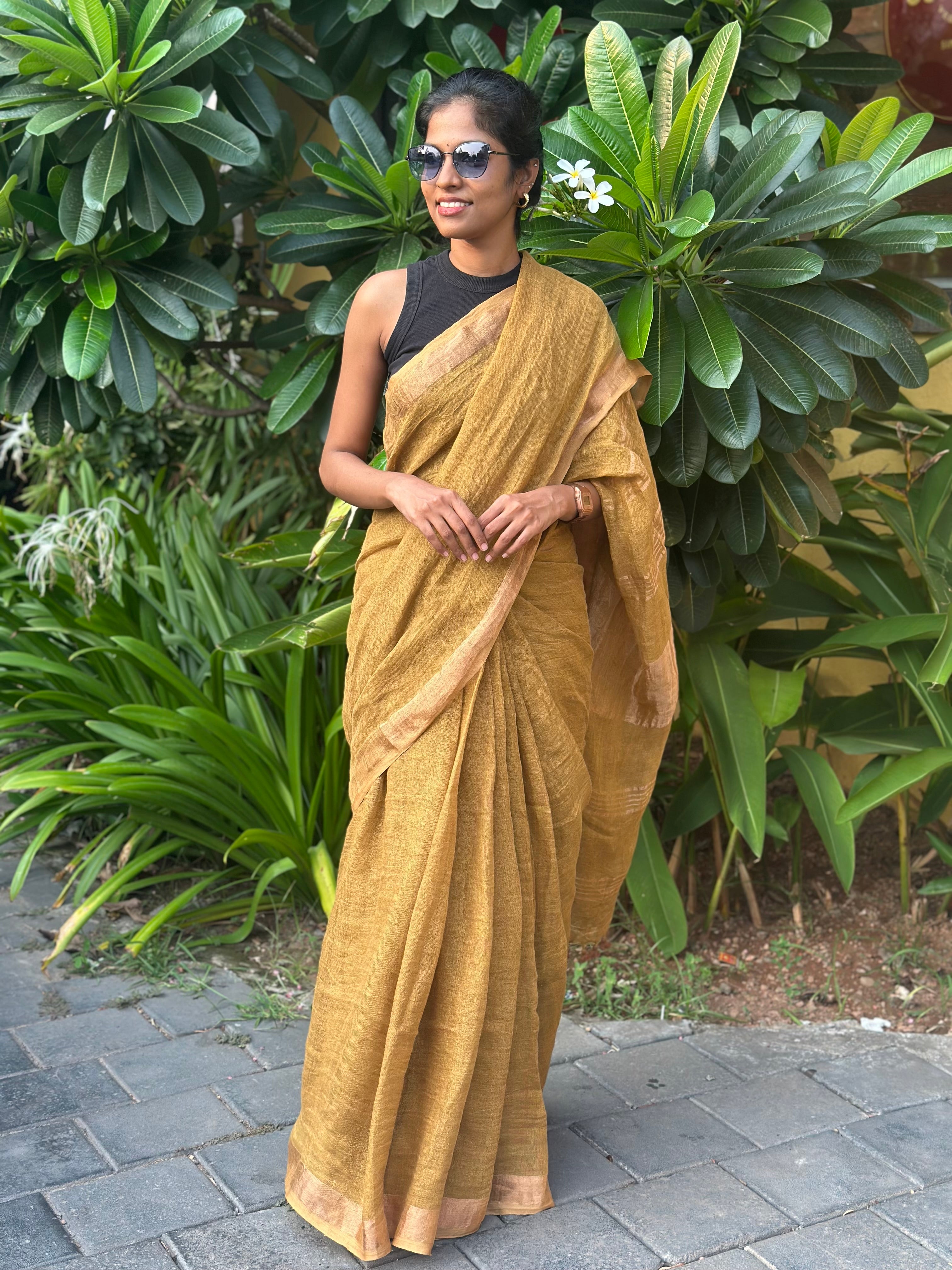 Jayashree Linen Jari Saree
