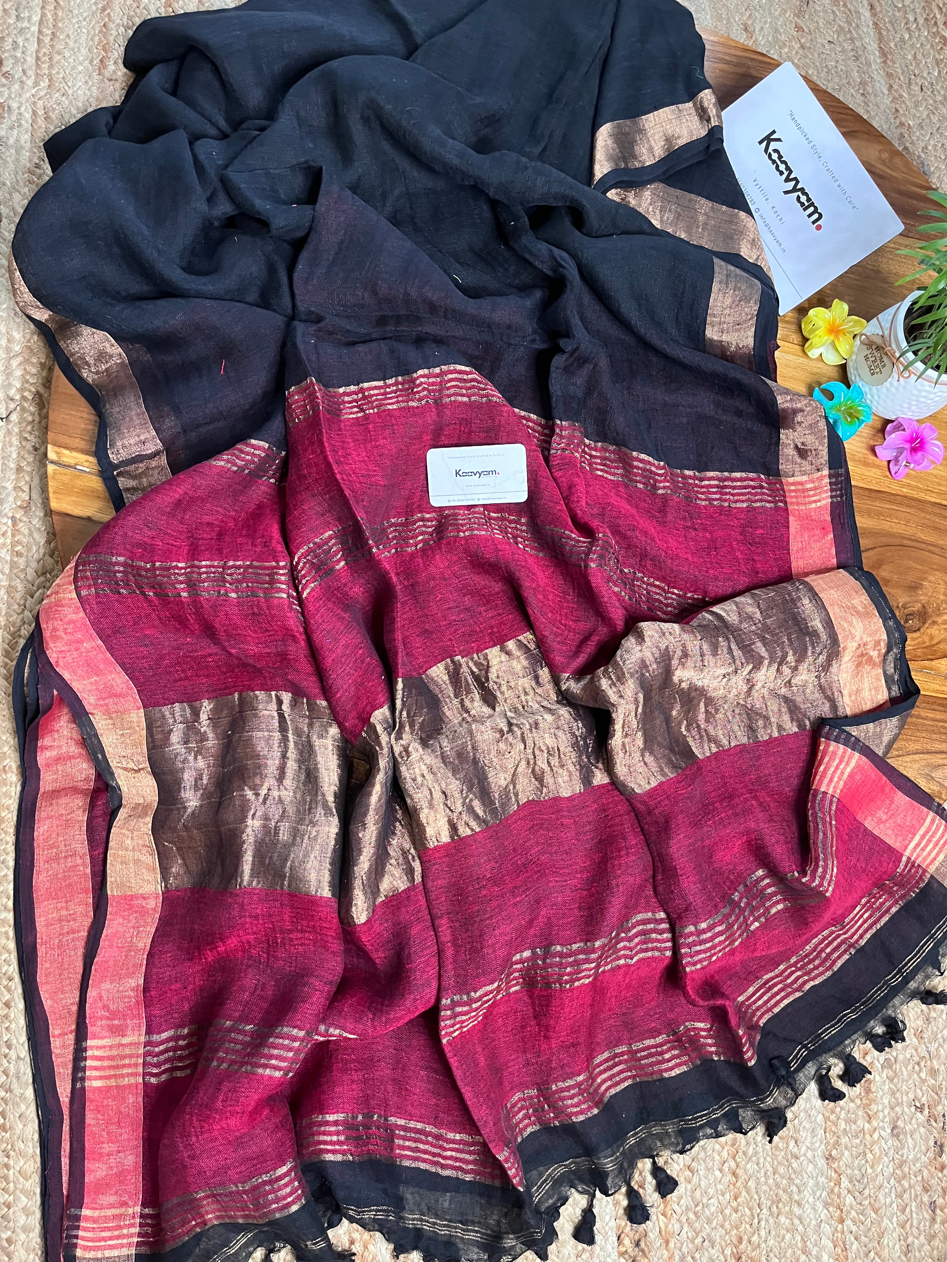 Jayashree Linen Jari Saree