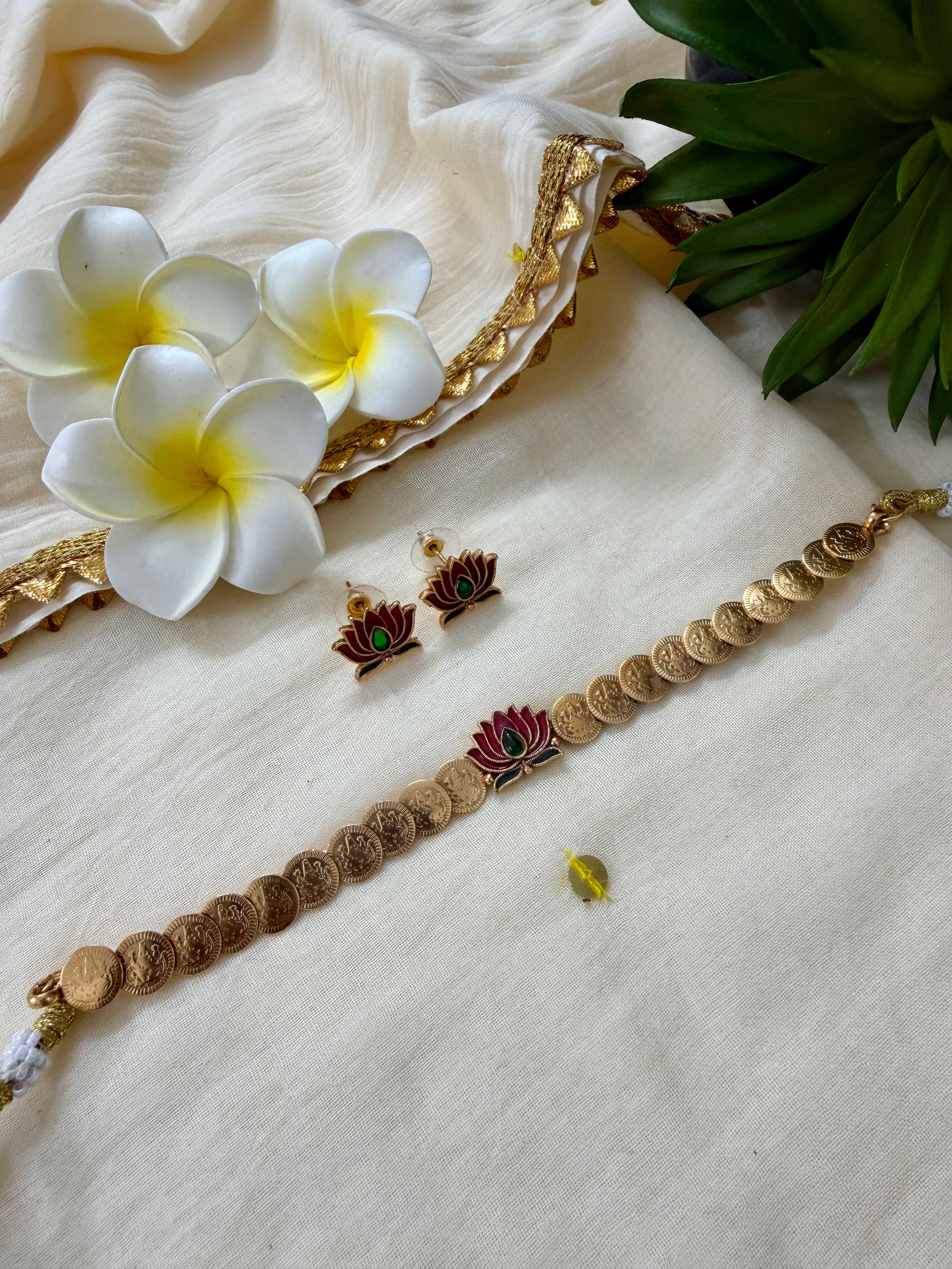 Lotus Coin Choker