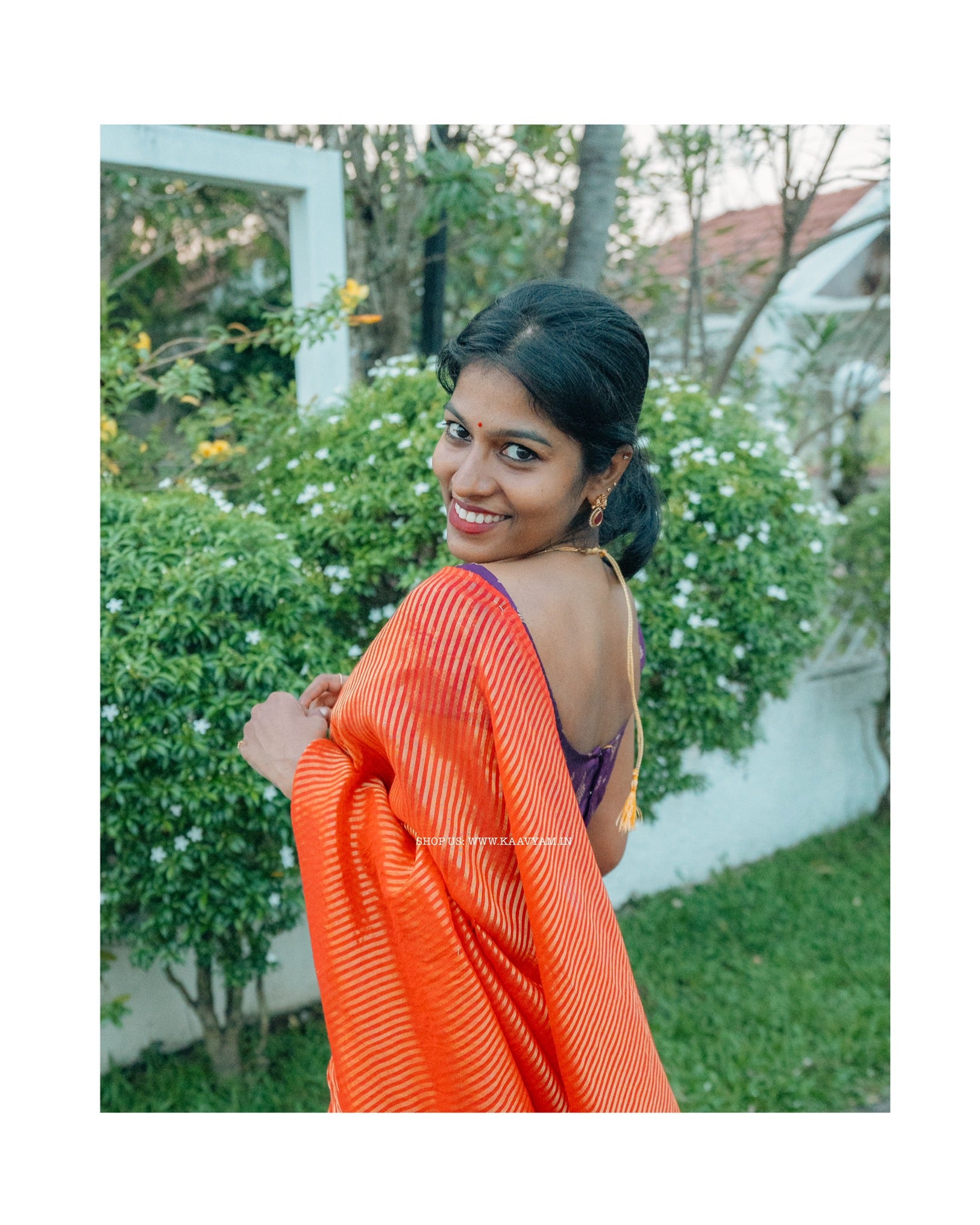 Golden Jari Stripes Mul Cotton Saree
