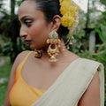 Mattal Earrings With Ear Chain