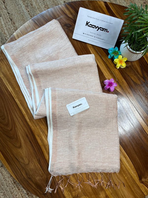 Tissue Linen Saree - Manka