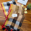 Black & White Check Kasav Saree