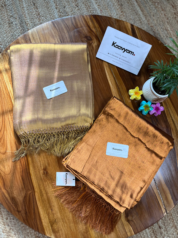 Twill Modal Tissue Silk Saree - Manka