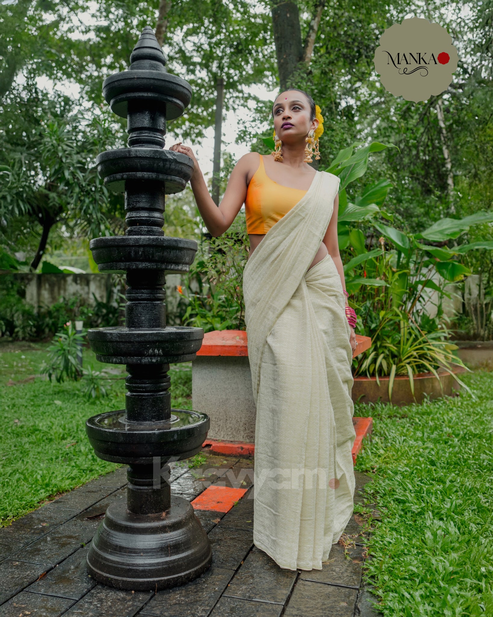 Cotton Zari Woven Saree - MANKA