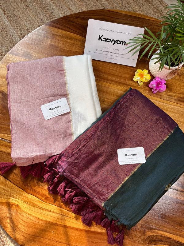 Floral Motif Mul Modal Silk Saree