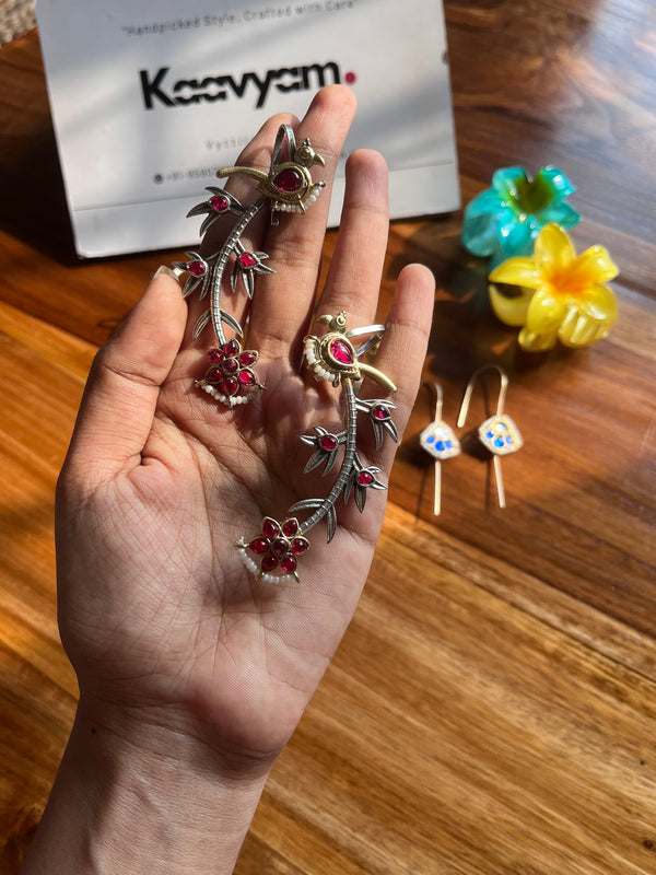 Peacock Ear-cuff