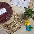 Coin Layer Choker & Earrings