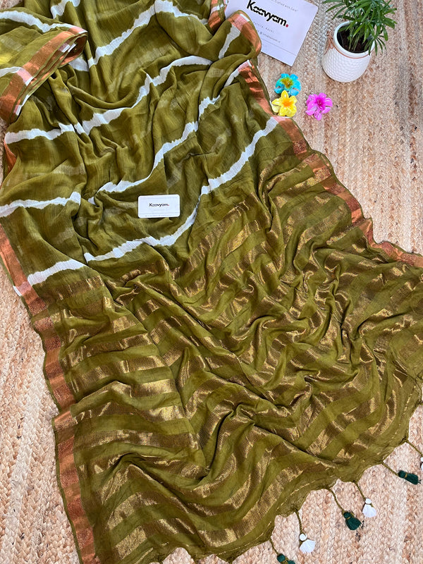 Tye Dye Mul Cotton Saree