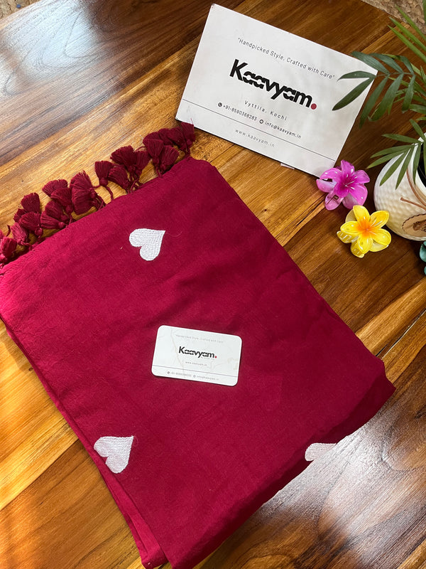 Heart Mul Cotton Saree