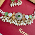 Handmade Heavy choker & Earrings