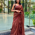 Scallop Sequins Mul Cotton Saree