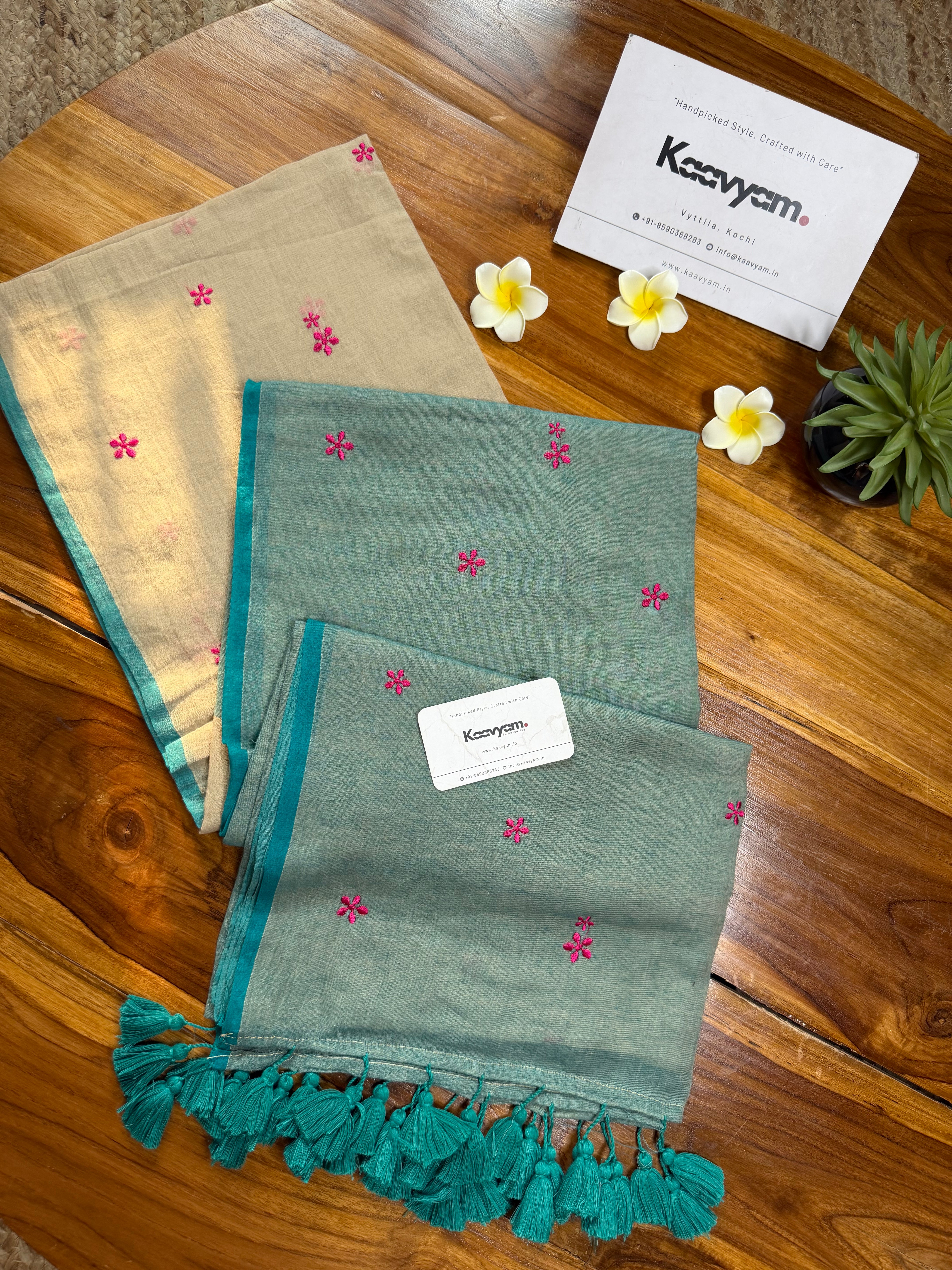 Pink Petal Mul Cotton Saree
