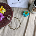 Half Moon Stone Necklace & Earrings