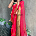 Floral Motif Mul Cotton Saree