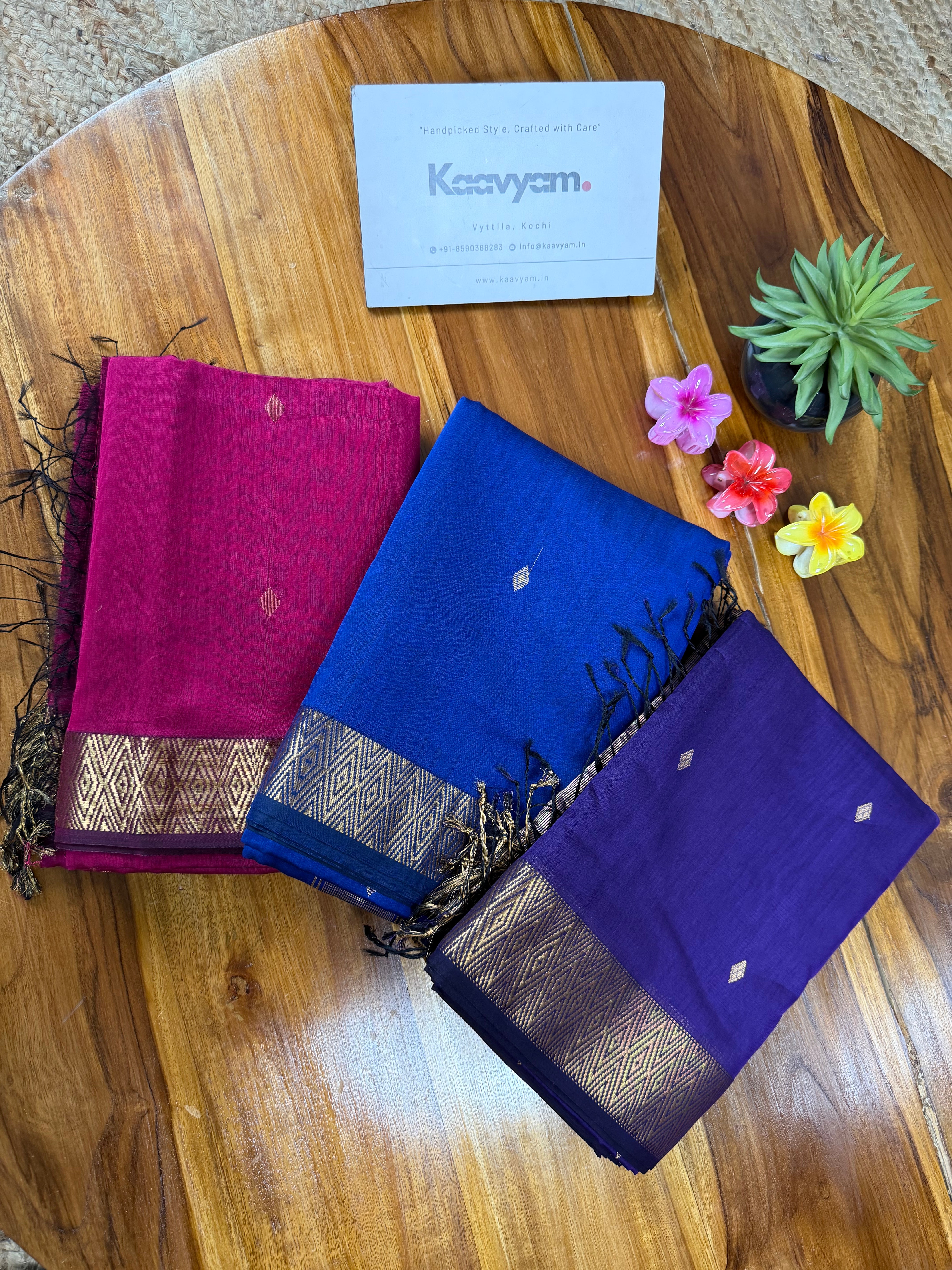 Nayanthara's Violet Maheshwari Saree