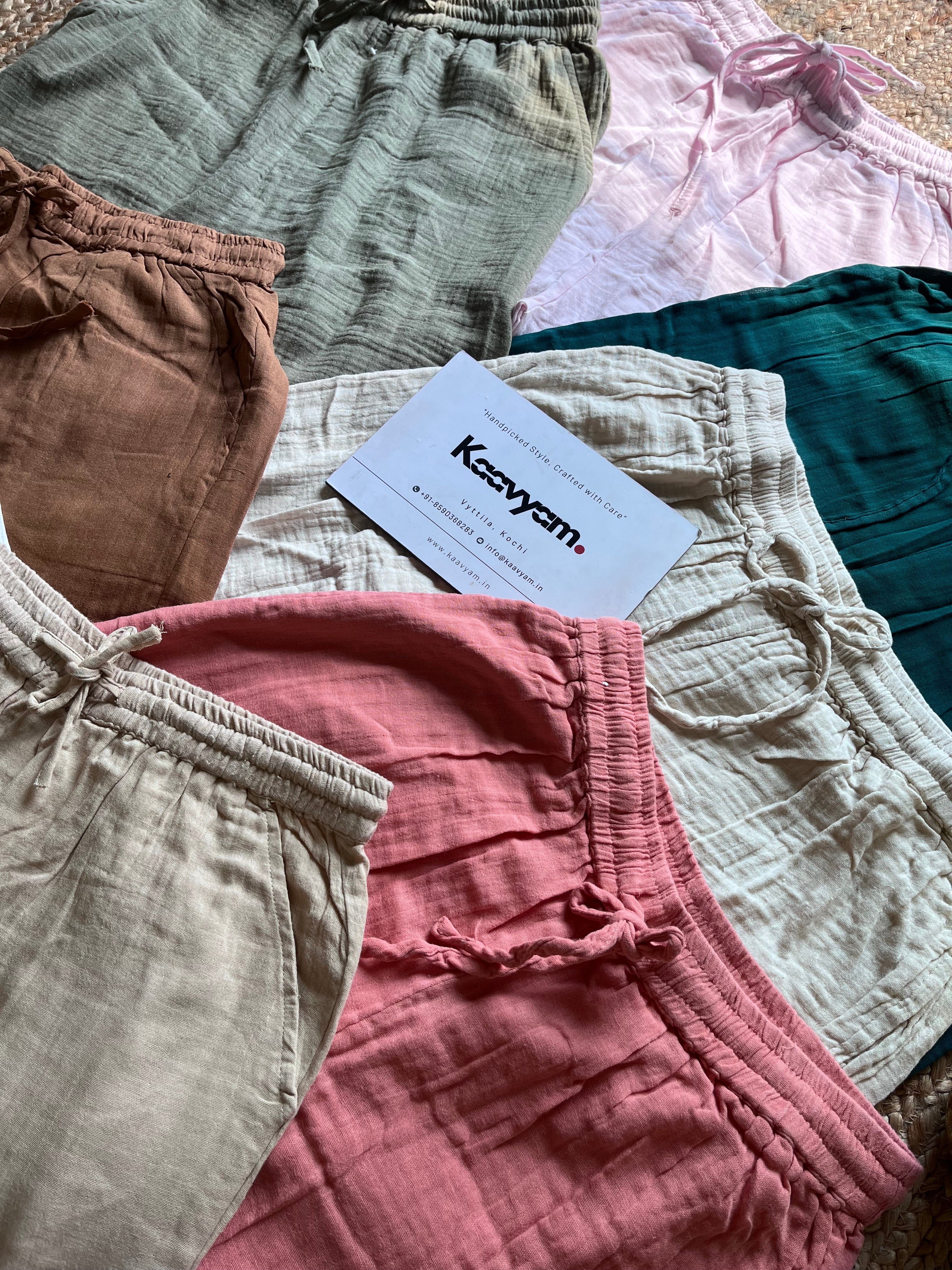 Straight fit Linen Pants