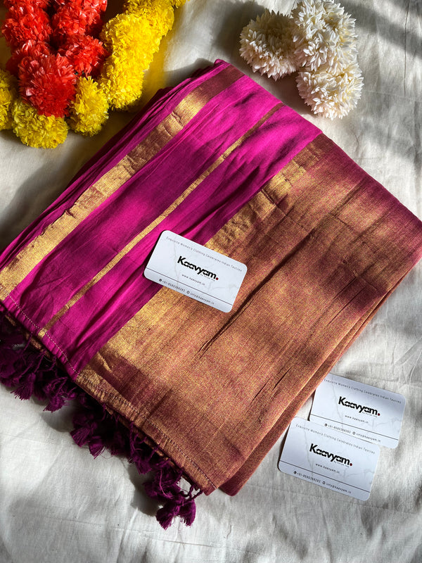 Tissue Mul cotton Saree