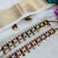 Coin Enamel Layer Neckpiece & Earrings