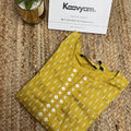 Yellow Printed Kurti